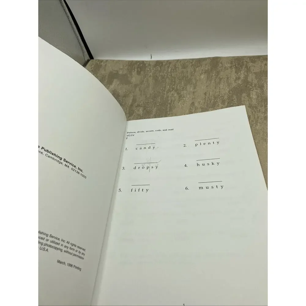 DYSLEXIA TRAINING PROGRAM/SCHEDULE IIC Students Book Scottish Rite